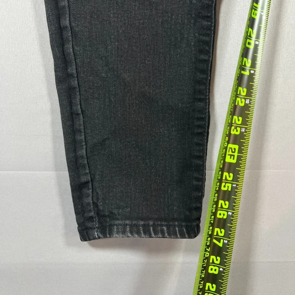 Levi Strauss Signature Skinny Jeans Womens 16M Black Cotton Stretch High Rise